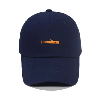 Moda beyzbol şapkası Erkekler ve Kadınlar için Retro baba şapkası Yaz Açık Siperliği Kap Unisex Snapback Şapka Balık Nakış beyzbol şapkası 2