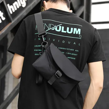 Xiao.p Rahat erkek Yüksek Kaliteli Naylon CrossBody Çanta Tarzı askılı çanta tek omuz çantası Çok Yönlü Erkek Göğüs Çantası 2