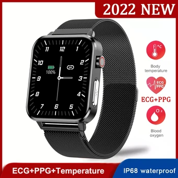 2022 Yeni akıllı bluetooth saat Çağrı Erkekler Kalp Hızı Kan Basıncı Monitörü EKG spor Bilezik Spor Su Geçirmez Kadın Smartwatch 2