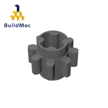 BuildMOC 3647 8 Diş Dişli Dış Çap 10.0 Yapı Taşları Parçaları DIY Eğitici Klasik Marka Çocuk Hediye 2