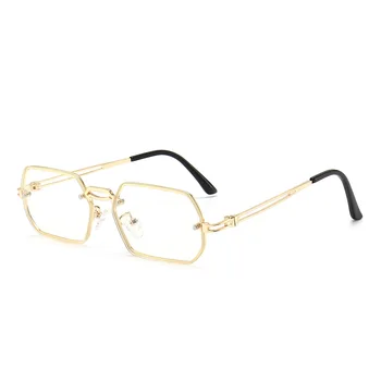 Moda Poligon Dikdörtgen Güneş Gözlüğü Kadın Gözlük Retro Sunglass Erkekler Lüks Tasarımcı Gözlük UV400 Güneş Cam Degrade Shades 2