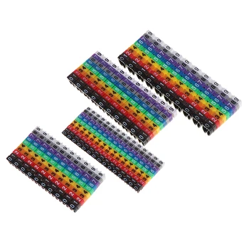 100 Adet/150 adet / grup Kablo İşaretleyiciler Renkli C Tipi İşaretleyici Numarası Etiketi Etiket İçin 2-3mm Tel Göze Çarpan Ve Kolay Tanımlamak için 2