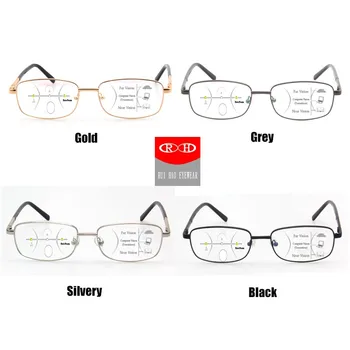 Marka İlerici Gözlük Yüksek Çözünürlüklü HMC Kaplama Reçine Lensler Multifokal Okuma Gözlükleri Presbiyopik Gözlük 2
