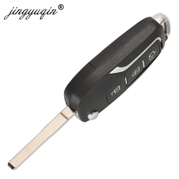 jingyuqin 3 Düğme Modifiye Çevirme Katlanır Uzaktan Araba Anahtarı Kabuk ford kılıfı Odak 2 3 Mondeo Fiesta Kontrol anahtar Fob Vaka 2