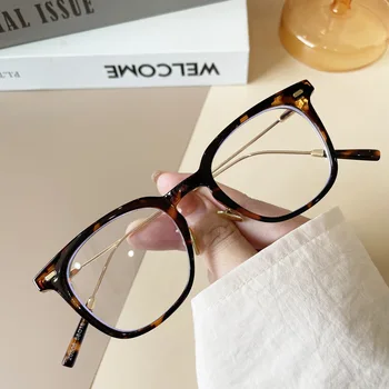 KatKanı erkek ve kadın Anti-Blu-Ray Kare Gözlük Çerçevesi Ultra Hafif Retro TR90 Moda Optik Reçete Gözlük Çerçevesi 2
