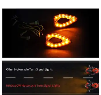 1 Çift Motosiklet Kalp şeklinde Led Dönüş Sinyalleri Scooter dönüş ışıkları göstergesi Yanıp sönen Flaşör Modifikasyon Aksesuarları sıcak 2