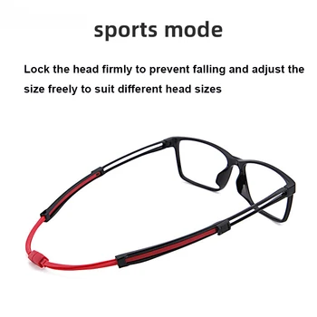 Spor Optik Gözlük Çerçeve Kare Manyetik Emme Mıknatıs Asmak Boyun Ayarlanabilir Miyopi Gözlük Kadın Erkek İçin 2
