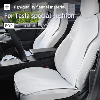 Tesla Modeli 3 2019-21 2022 / Model Y Araba klozet kapağı Yastık Pazen anti-kirli Anti-kick Beyaz Yastık İç Aksesuarları 2