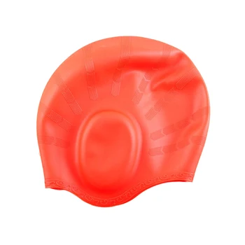 kulak koruyun yüzme kap silikon şapka su geçirmez elastik ücretsiz boyutu yetişkin yüzme havuzu dişli kaliteli 6 renk seçin B43002 2