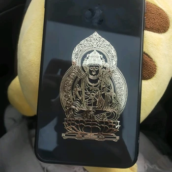 Altın Buda Guanyin Tibet Budist Zodyak Figürleri telefon kılıfı Pad Kitap Pencere Dekorasyon Sticker 3D duvar çıkartmaları 2