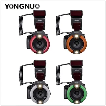 Yongnuo YN14EX II TTL LED Makro halka flaş ışığı Çift Lamba Makro Flaş Canon 5D4 1DX2 5Dsr 750D 6d2 DSLR Kamera 2