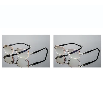 Elmas Kesim okuma gözlüğü Kadın Erkek Yüksek Kalite Ultralight Çerçevesiz Ticari Anti Blu Anti Yorgunluk +0.75 +1 +1.25 +1.5 +4'e kadar 2