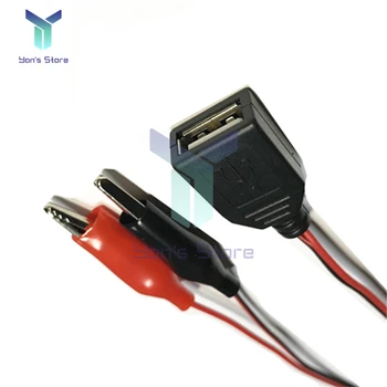 Timsah Klip Küçük Timsah Testi Klip USB Adaptörü Dişi Kablo Uzunluğu 58CM Metal Dayanıklı Pratik Araçları 2