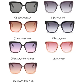 2020 YENİ Moda Marka Unisex Retro Güneş Gözlüğü Erkekler Kadınlar Degrade Gözlük Siyah Gri Kedi Gözü güneş gözlüğü Erkek / Kadın UV400 2
