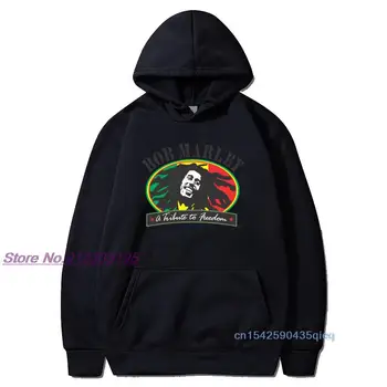 Komik tişört Hipster Hoodies Kazak Özgürlük Bob Marley Baskı Üstleri Giyim Funky Streetwear Vintage Uzun kollu Hoodies 2