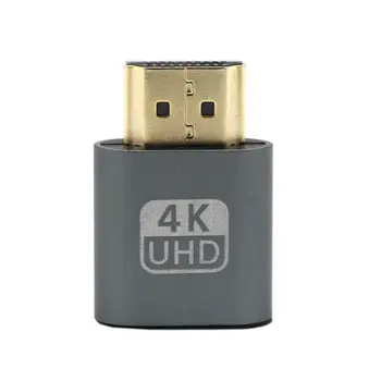 HDMI uyumlu Sanal Ekran 4K DDC EDID Kukla Fiş EDID Ekran Hile Sanal Fiş Kukla Emulator Adaptörü VGA 1920x1080P Sıcak 2