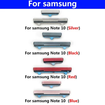 Yeni Yan Tuşları Anahtar Güç ve Ses Düğmeleri Düğmesi Samsung Galaxy Not 9 İçin 10 Artı Yedek Parçalar 2