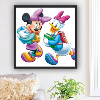 Disney 5D Mickey Mouse Elmas Boyama Dondurulmuş Mermaid Yoda DIY Elmas Çapraz dikiş kitleri Ev Dekorasyon Hediye Yeni Yıl Hediyeleri 2