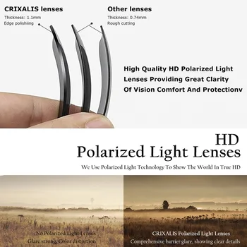 CRIXALIS Clip-on Polarize Güneş Gözlüğü Kadın 2023 Vintage Kare Anti-yorgunluk Bilgisayar Gözlük Kadın UV400 zonnebril dames 2