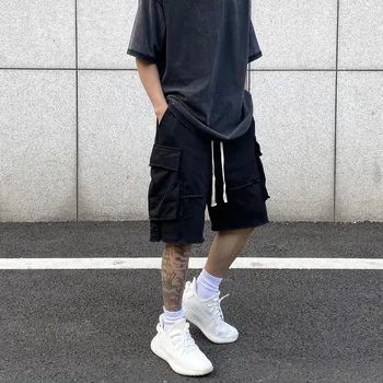Erkek Rahat Şort Geniş Trendyol Harajuku Pantolon Tasarımcı Y2k Yaz kadın Moda Pamuk Baggy Basketbol Hip Hop Giyim 2