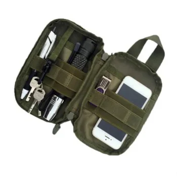 600D Naylon Taktik Çanta Açık Molle Askeri Bel fanny paketi Cep Telefonu Kılıfı Kemer Bel av çanta EDC takım çantası Gadget 2