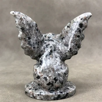 Doğal Yooperlite Gargoyle Karikatür El Oyma Kristal Cilalı Kuvars şifa Taşları Taşlar Ev DIY Süslemeleri İçin 2