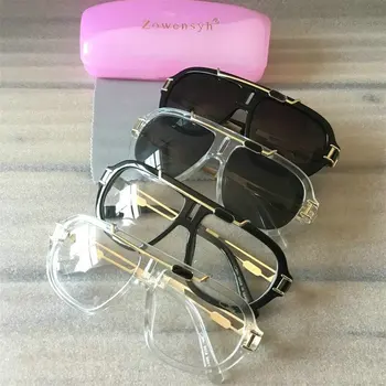 Zowensyh Moda Marka Gözlük metal çerçeveleri Erkekler Kadınlar Tasarımcı Şeffaf Lens Şeffaf Gözlük Kare Erkek Gözlük 2