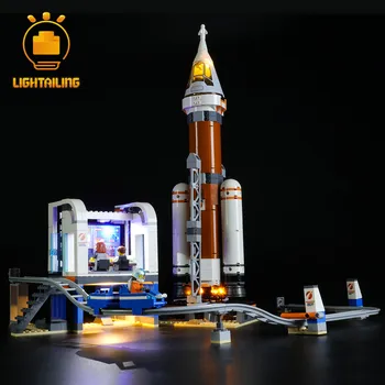 LIGHTAILING led ışık Kiti 60228 Şehir Serisi Derin Uzay Roket ve Fırlatma Kontrolü oyuncak Yapı Taşları Aydınlatma Seti 2
