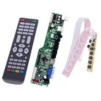 Yeni TV + HDMI + VGA + AV + USB Denetleyici Kurulu Sürücüsü Monitör Kiti İçin 15.4