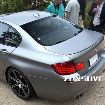 BMW 5 Serisi için F10 F18 2010-2017 Yıl Spoiler M5 Stil ABS Plastik Karbon Fiber Bak Arka Bagaj Kanat araç gövde Kiti Aksesuarları 2