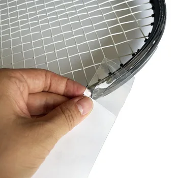 1 Makara = 500CM Şeffaf 3.5 CM TPU Tenis Raketi tenis raketi Kafa Koruma Bandı Azaltmak darbe Ve Sürtünme Çıkartmalar 2