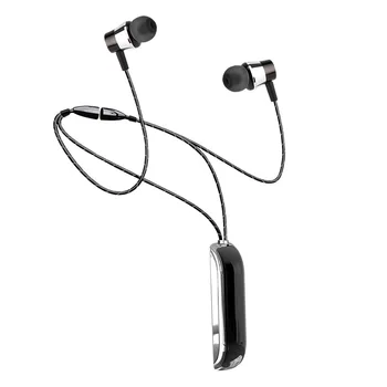 D24 Yeni Bluetooth Kulaklık kablosuz kulaklıklar Hifi Boyun Bandı Kulaklıklar Müzik Çalma Ses Kontrolü için Mic İle Spor 2