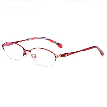 Reven Jate Yarım F3032 Çerçevesiz Gözlük Çerçevesi Optik Yarı Jant Gözlük Çerçevesi kadın Gözlük Kadın Armacao Oculos 2