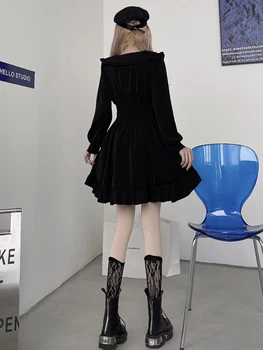 AltGoth Gotik Koyu Şık Elbise Kadın Harajuku Japon Sevimli Yüksek Bel Emo Alternatif Elbise Streetwear Punk Vintage Parti Giyim 2
