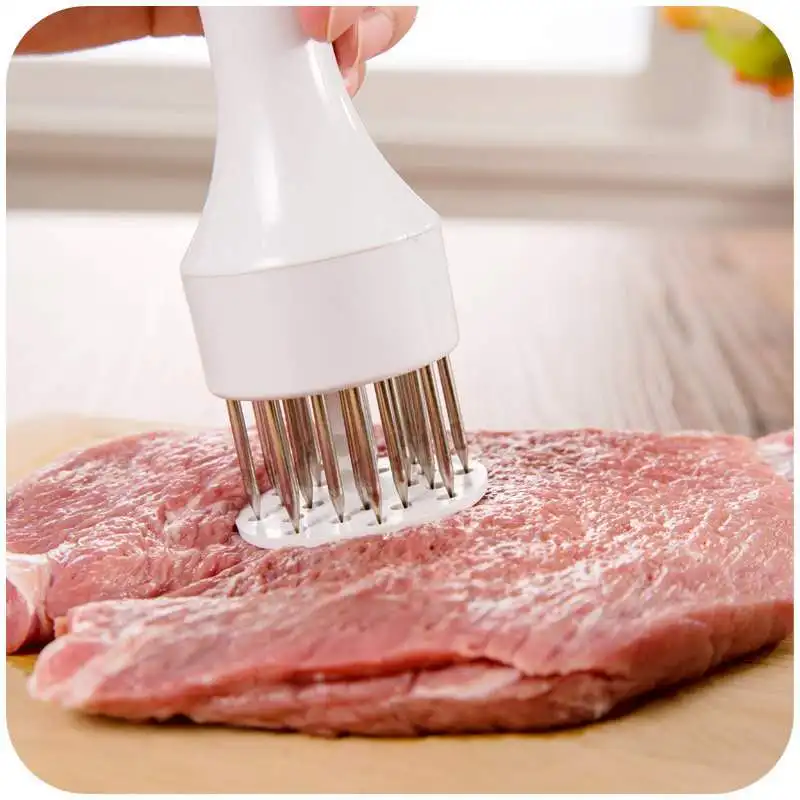 Ev et çekiç et yumuşatıcı Paslanmaz Çelik İğne Marinade Enjektör Biftek Sığır Eti mutfak gereçleri Pişirme Aksesuarları Görüntü 3