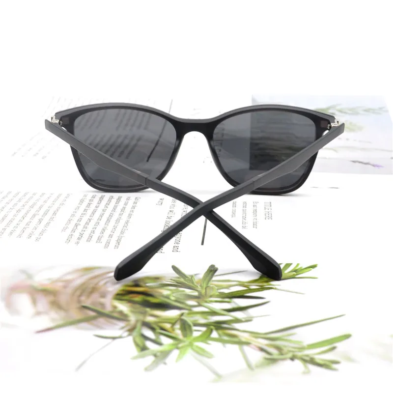KANDREA TR90 mıknatıslı klips Güneş Gözlüğü üzerinde Çift Amaçlı Klipler güneş gözlüğü Kare Lens Erkek Kadın Gözlük Sürüş Polarize Gözlük Görüntü 3