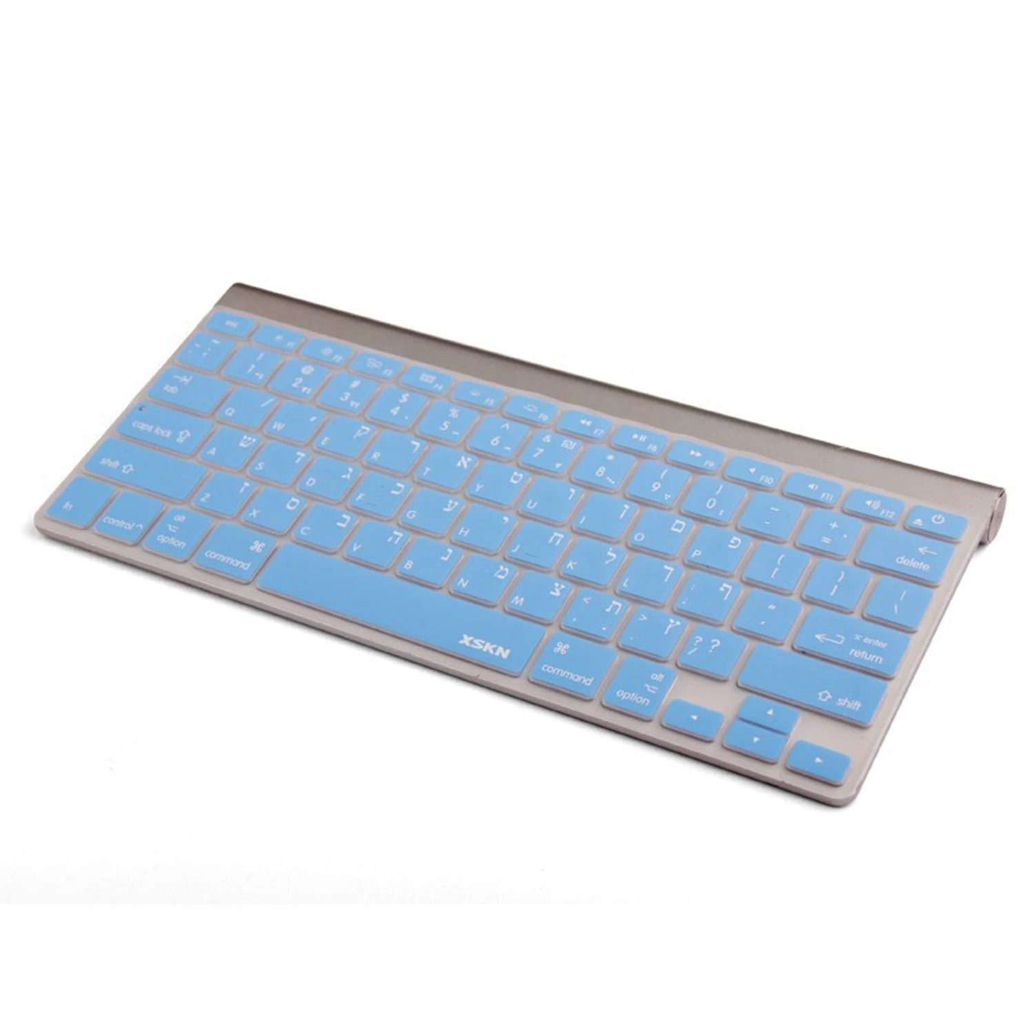 XSKN İbranice Isreal Dil Mavi Silikon Klavye Kapak Cilt için Eski Macbook Pro Hava 13/15/17 İnç Klavye Görüntü 4