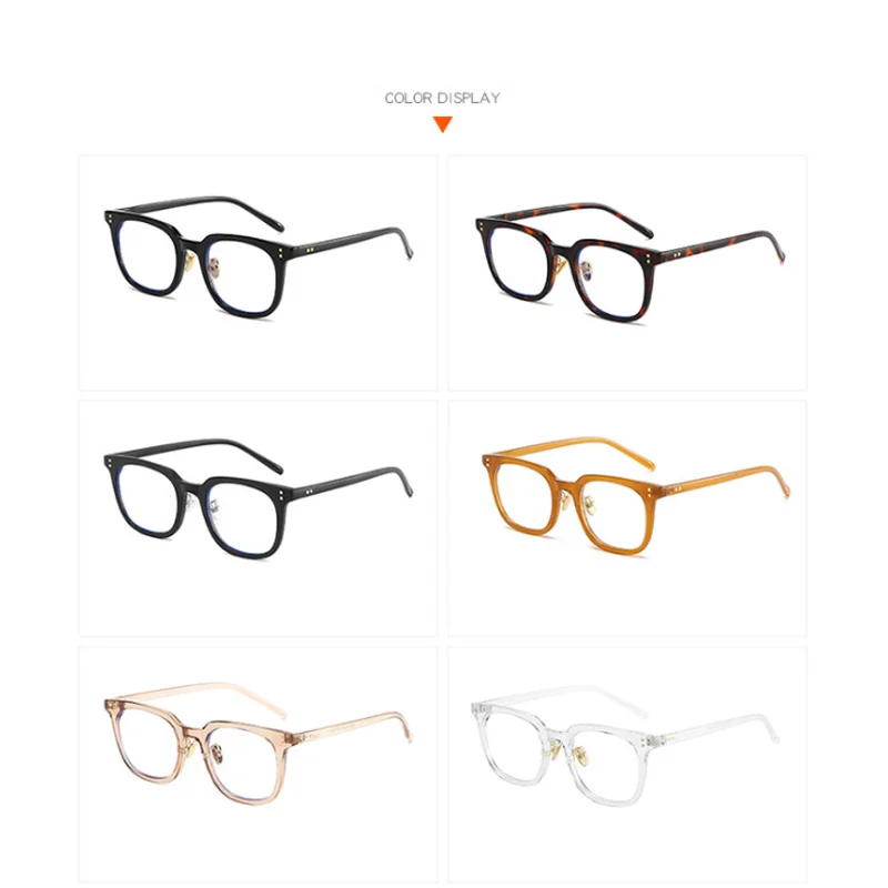 Unisex Kare Gözlük Erkek Kadın Vintage Gözlük Kadın Gözler Erkekler Retro Gözlük-0.5 -1.0 -1.5 -2.0 İla -6.0 Görüntü 4