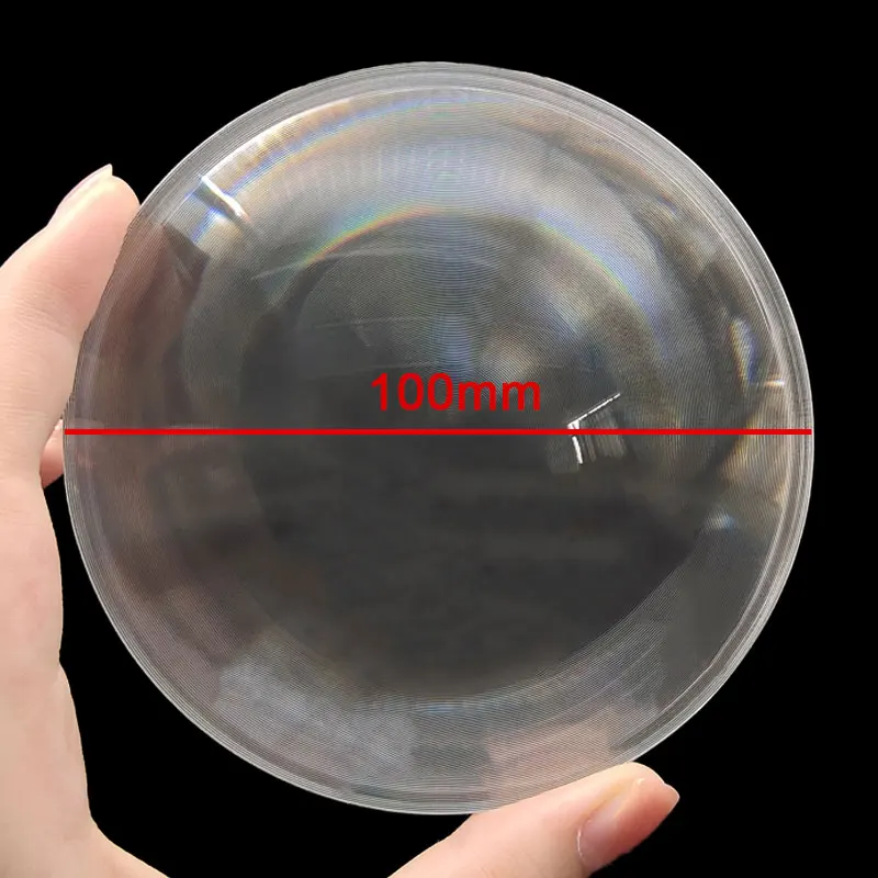 PMMA Akrilik Optik Lens Büyüteç Lens Çapı 100mm Yuvarlak Dairesel Fresnel Lens Yapmak Yangın Araçları Odak Uzunluğu 50 70 100 120mm Görüntü 2
