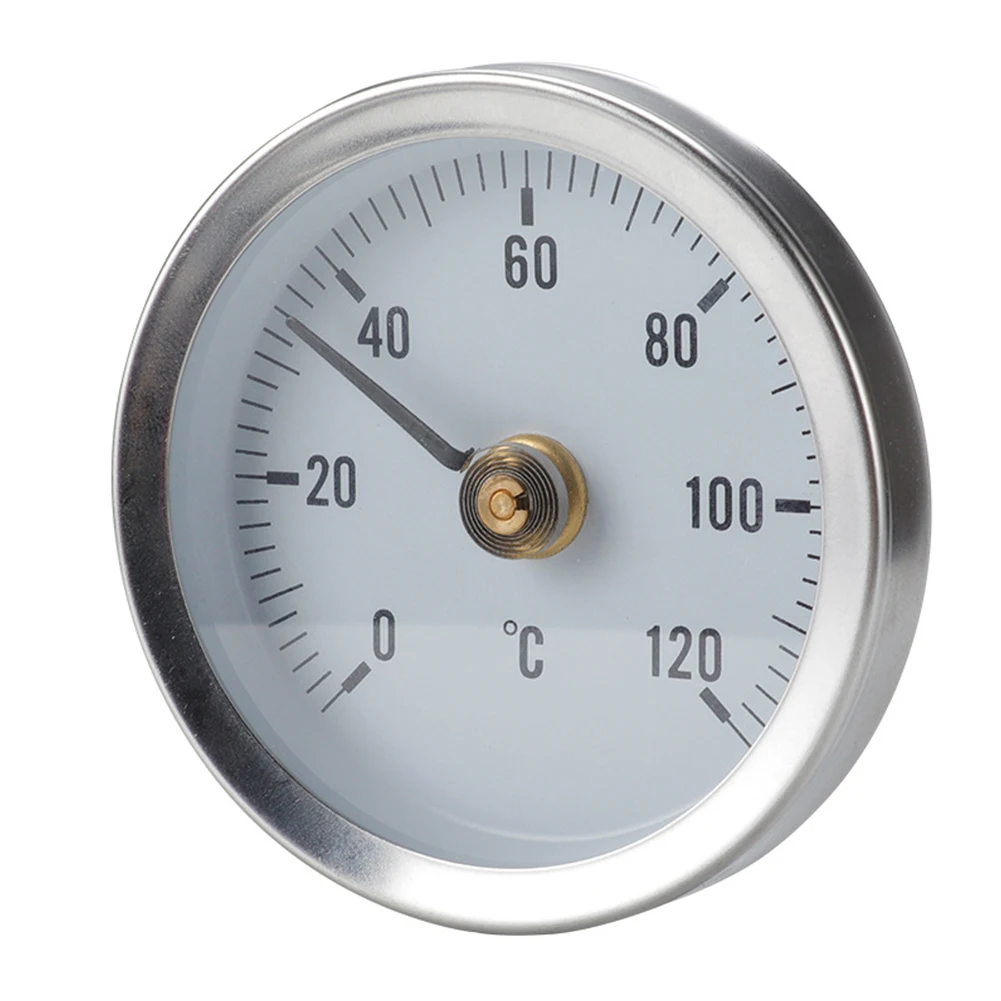 Çelik Termometre 0-120°C Sıcak Su Borusu Termometre Baca Borusu Fırın Barbekü Arama sıcaklık ölçer Görüntü 4