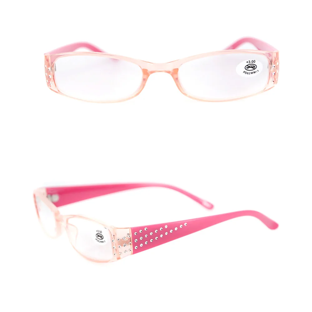 4 Paket okuma gözlüğü bayanlar için küçük dikdörtgen ışık çerçevesi, Moda kadın presbiyopik gözlük 1.0 1.5 2.0 2.5 3.0 3.5 Görüntü 4