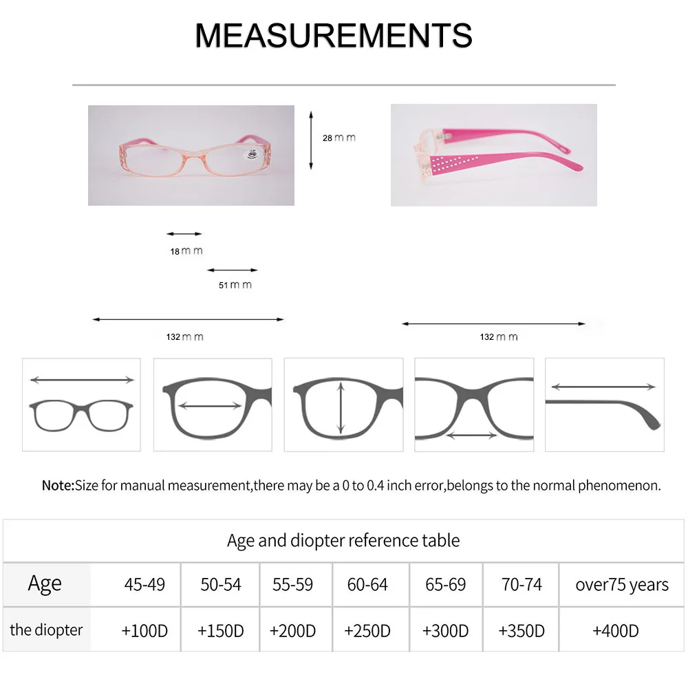 4 Paket okuma gözlüğü bayanlar için küçük dikdörtgen ışık çerçevesi, Moda kadın presbiyopik gözlük 1.0 1.5 2.0 2.5 3.0 3.5 Görüntü 5