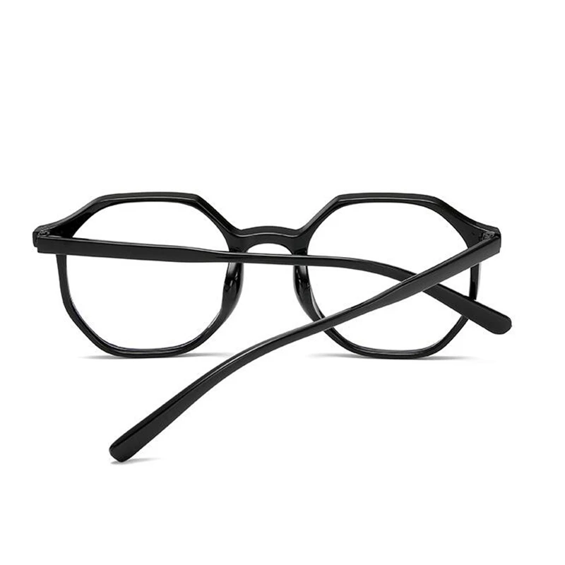Kadın Erkek Öğrenci Poligon Miyop Gözlük Bitmiş Ultralight PC Çerçeve Kısa görüş Gözlük Reçete-0.5 - 1.0 To-6.0 Görüntü 1