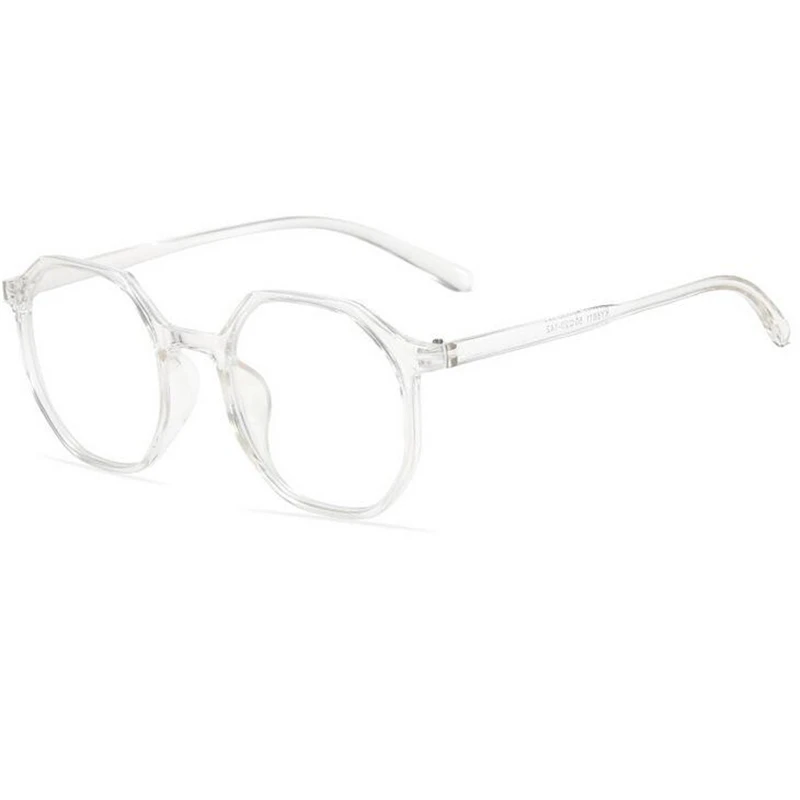 Kadın Erkek Öğrenci Poligon Miyop Gözlük Bitmiş Ultralight PC Çerçeve Kısa görüş Gözlük Reçete-0.5 - 1.0 To-6.0 Görüntü 3