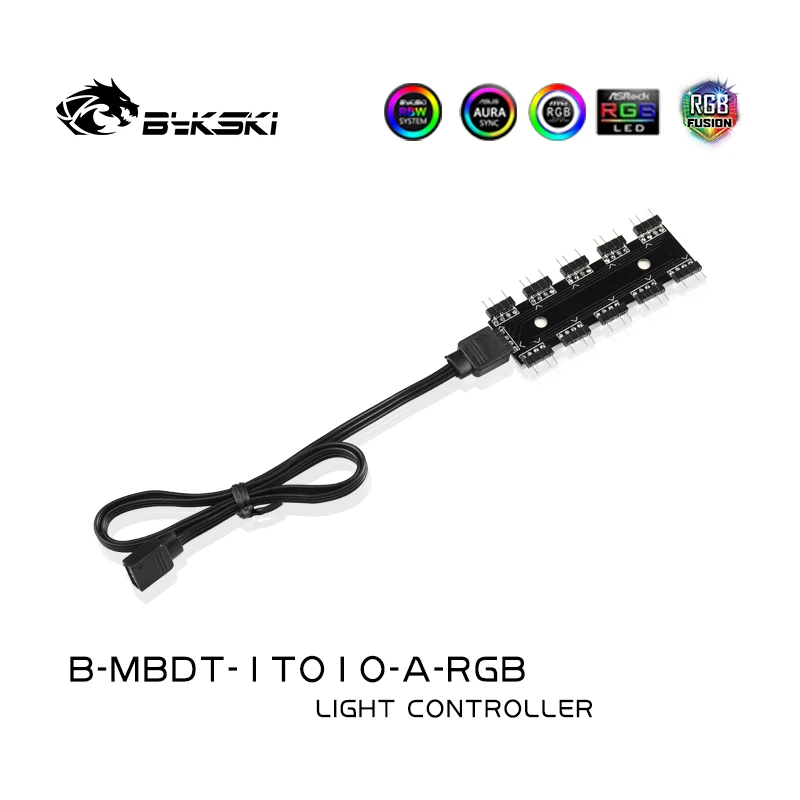 Bykski RGB / A-RGB Hub / RGB başlık uzatın 1 ila 10 / 4pın 12v RGB / 3PIN 5V LED şerit / RGB adaptörü Görüntü 3