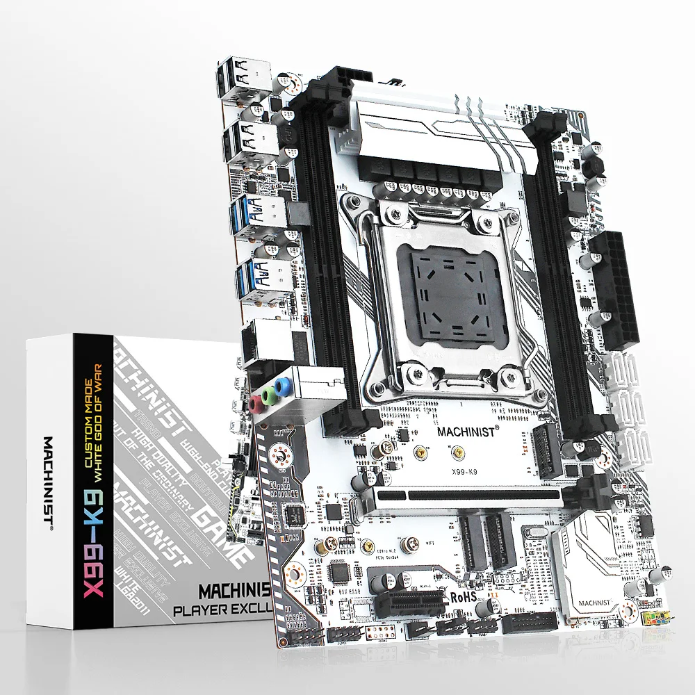 Yeni MAKİNİST X99 K9 X99 LGA 2011-3 Anakart Desteği Xeon E5 2640 V3 CPU E5 2670 V3 İşlemci Desteği DDR4 RAM Bellek Görüntü 3