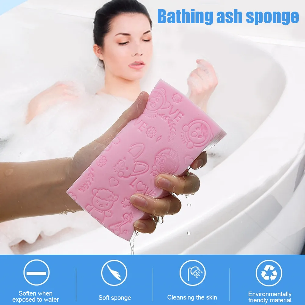 Banyo Süngeri Vücut Ölü Cilt Sökücü Peeling Masaj Temizleme duş fırçası Peeling Sünger Yıkama Vücut Yetişkinler İçin Görüntü 4