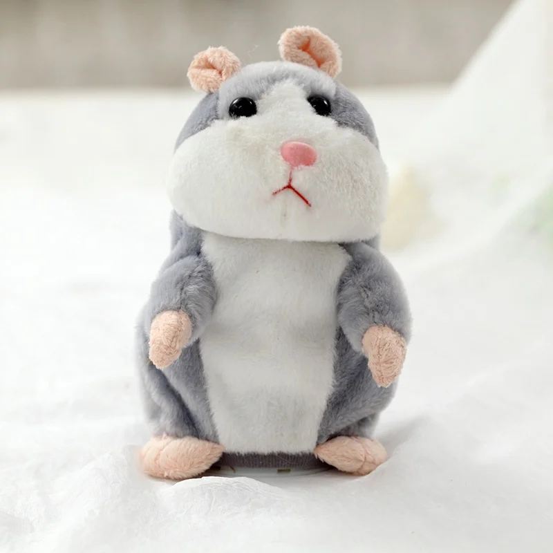 Güzel Talking Hamster Ses Kayıt Tekrar Dolması Peluş Hayvan Kawaii Oyuncaklar Promosyon Görüntü 1