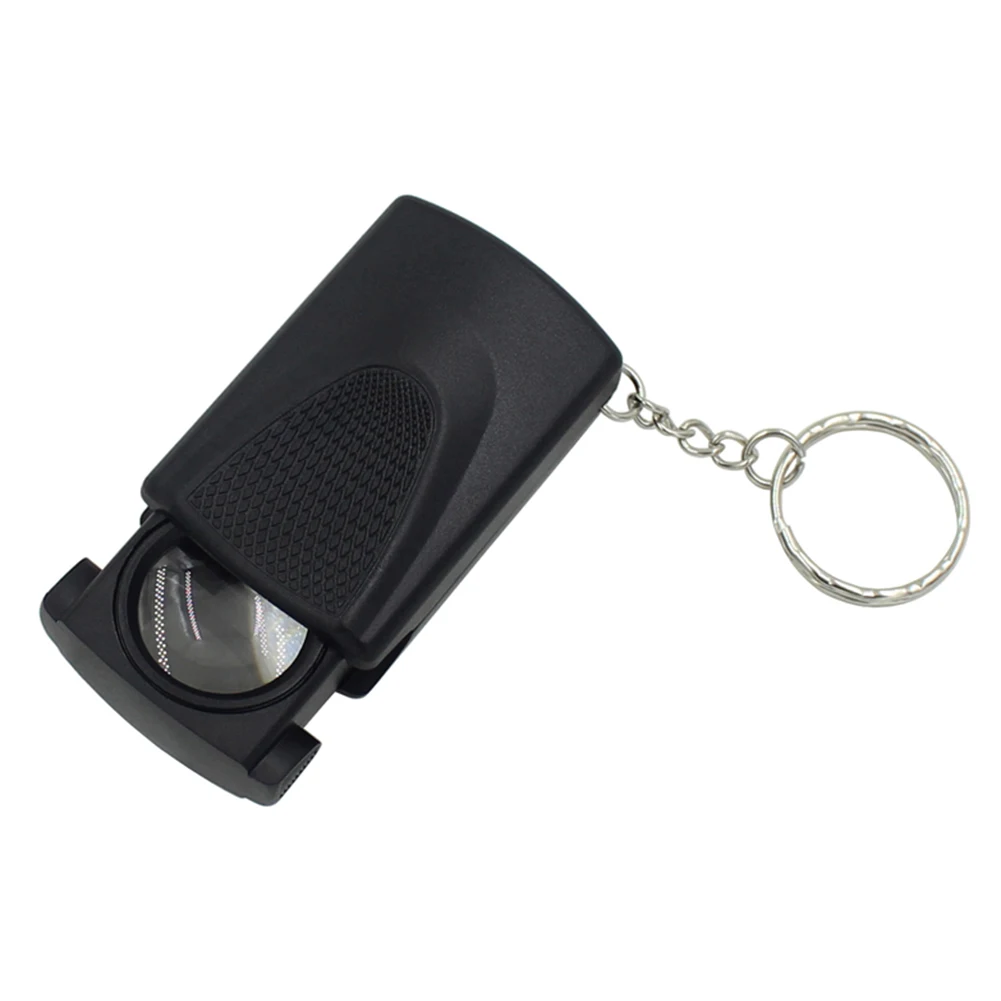 45x Taşınabilir Cam Büyüteç Mini Cep Katlanır Büyüteç Döngü Takı Tanımlama Aracı Optik Lens Aracı LED Görüntü 4