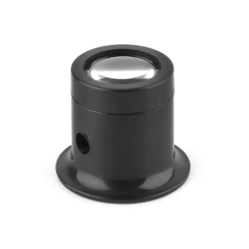 10X Monoküler Cam Büyüteç İzle Takı Tamir Araçları Büyüteç Lens Siyah Görüntü 3